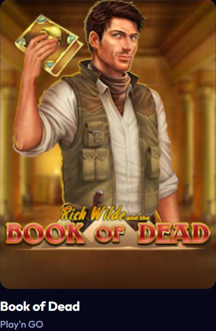 Book of Dead slot at Smash Casino